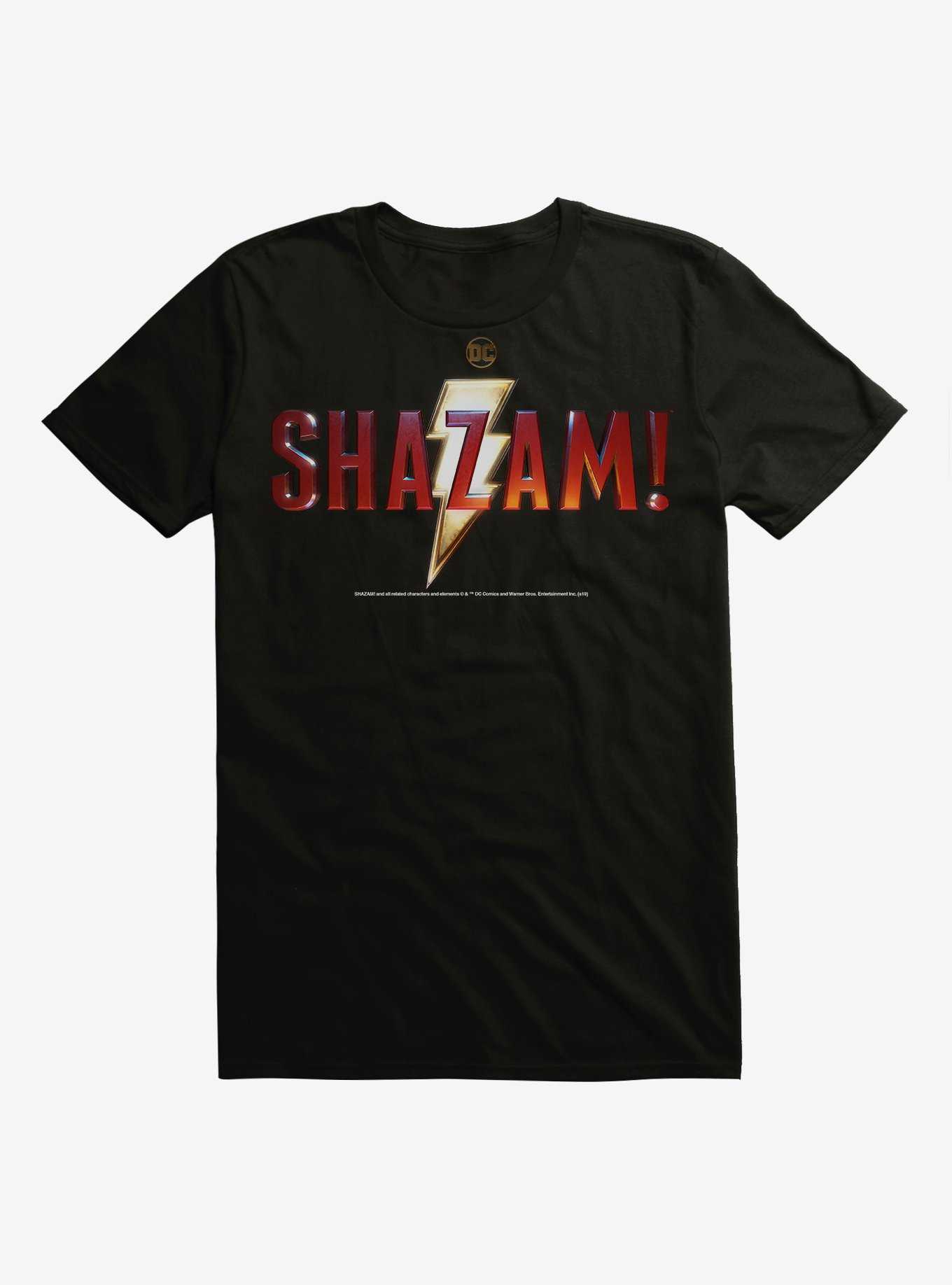 Extra Soft DC Comics Shazam! Name Logo T-Shirt, , hi-res