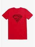Extra Soft DC Comics Superman Logo Paint T-Shirt, RED, hi-res