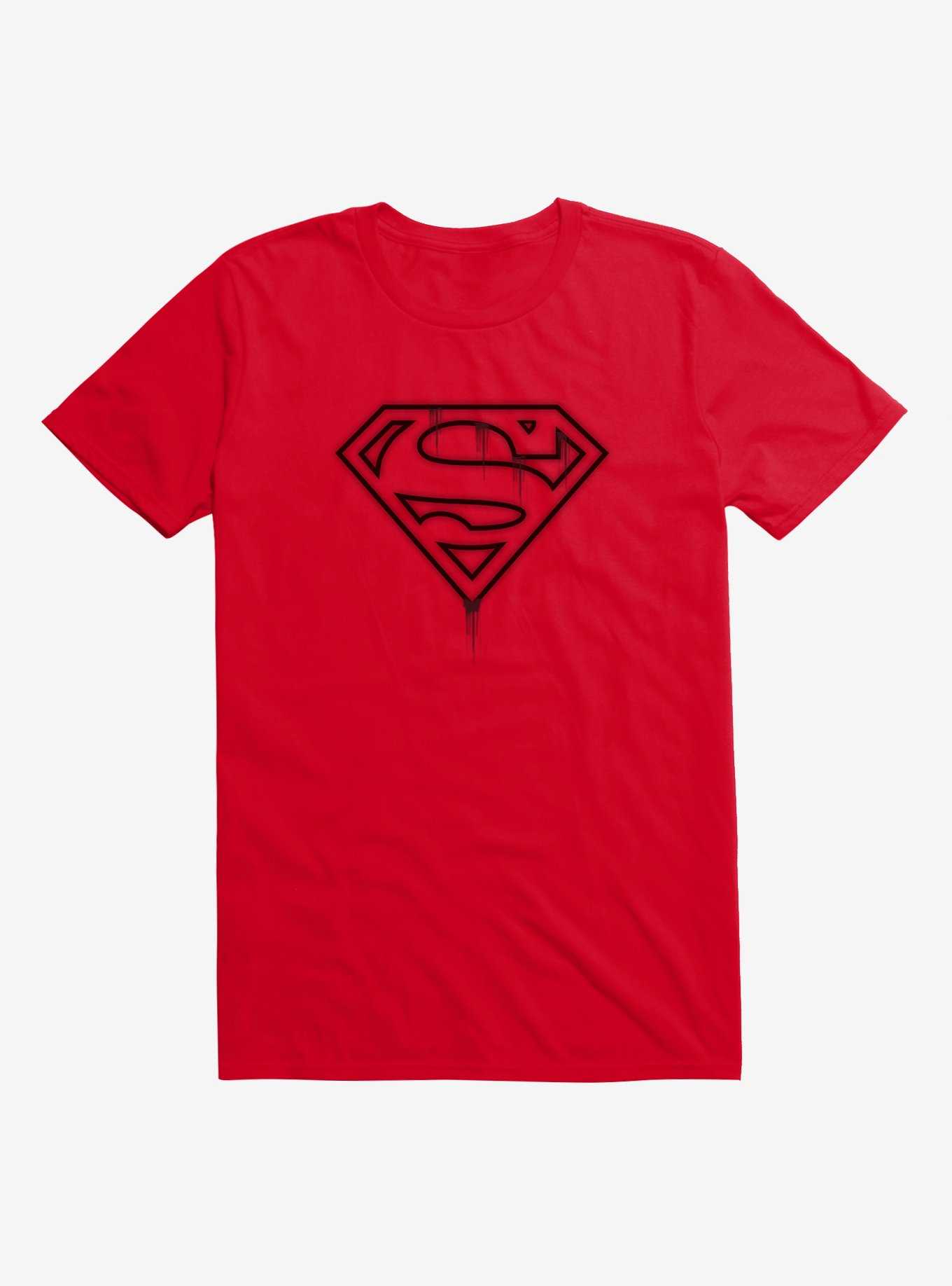 Extra Soft DC Comics Superman Logo Paint T-Shirt, , hi-res