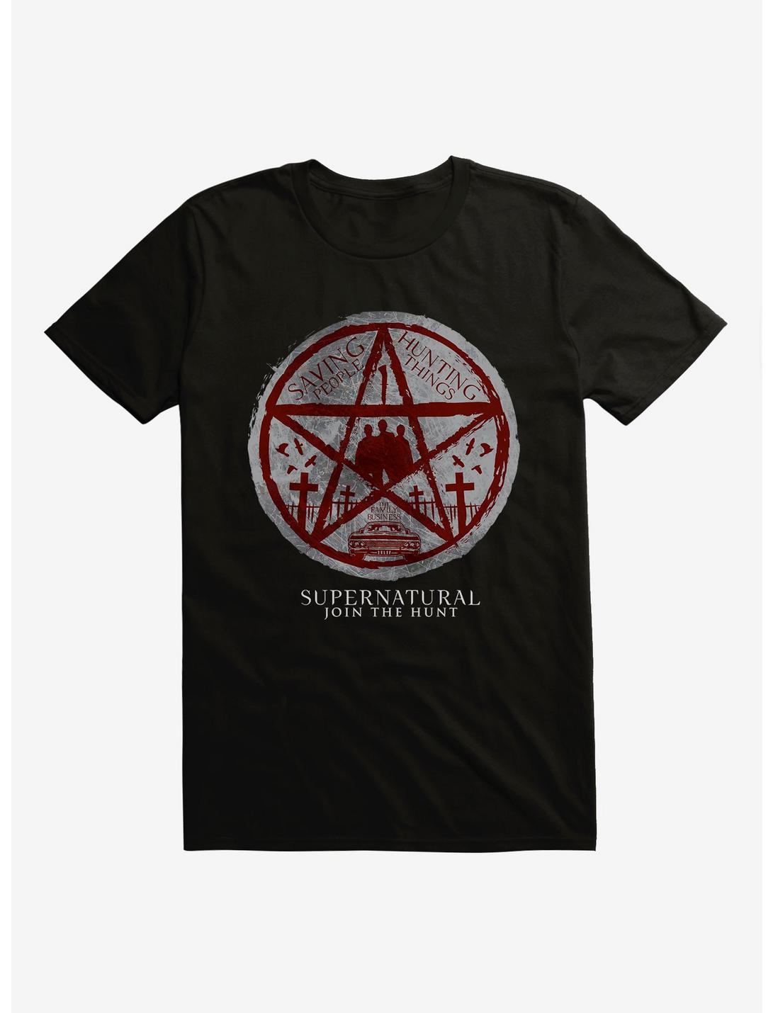 Extra Soft Supernatural Saving People T-Shirt, BLACK, hi-res