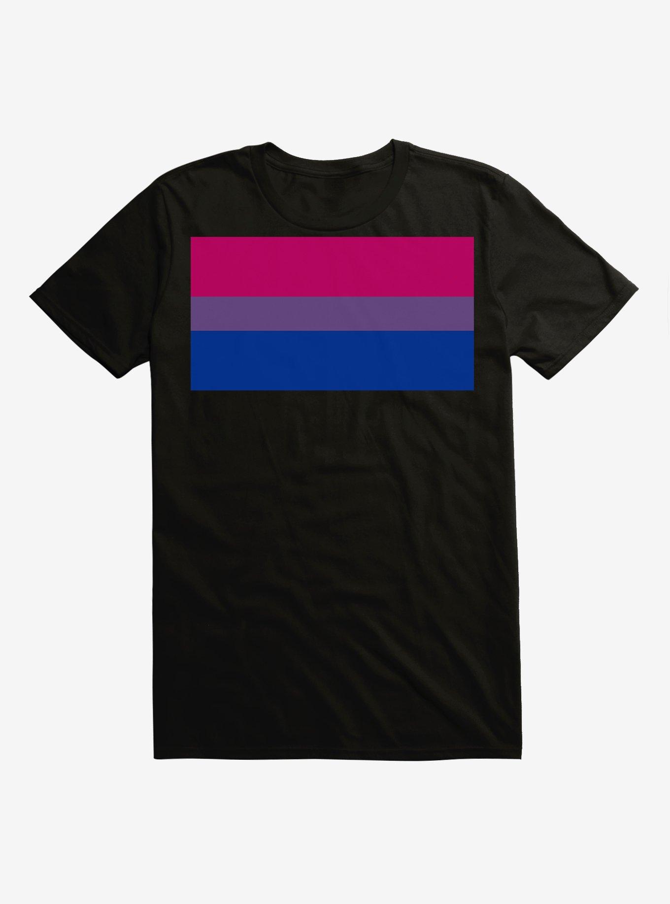 Extra Soft Pride Bisexual Flag T-Shirt, BLACK, hi-res