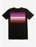 Extra Soft Pride Lesbian Flag T-Shirt, BLACK, hi-res
