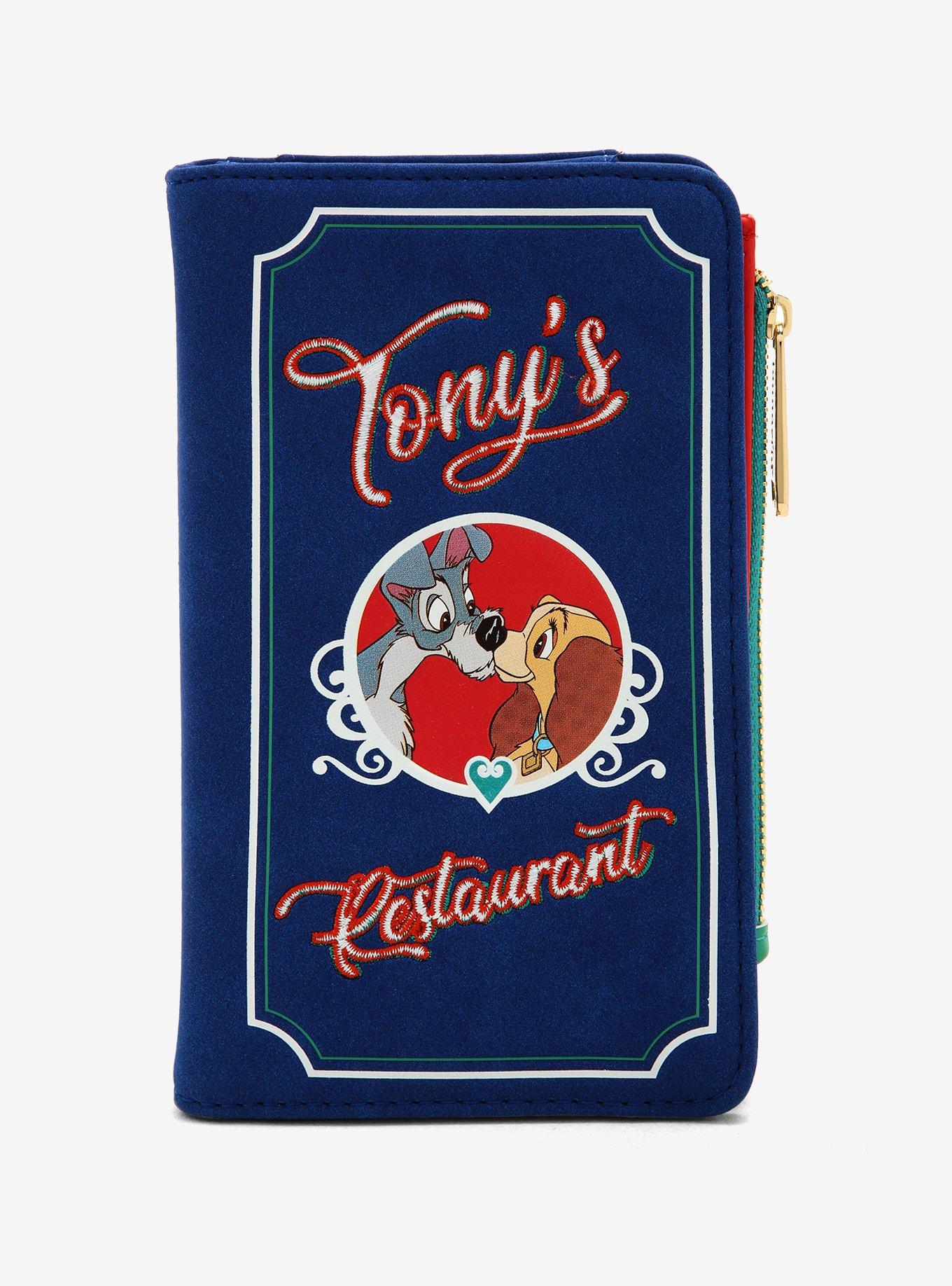 Loungefly Disney Lady and the Tramp Tony s Restaurant Menu Wallet BoxLunch