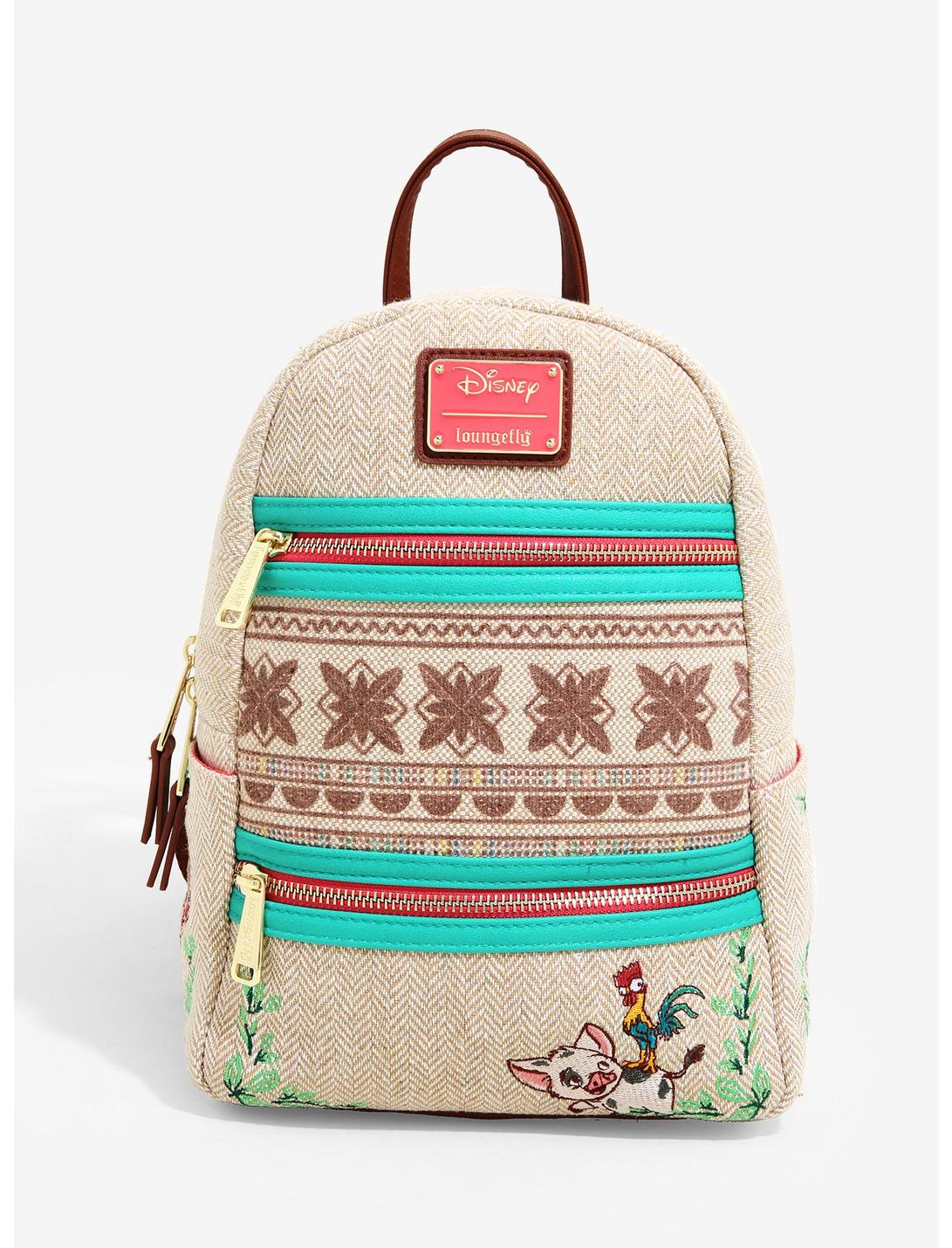 Loungefly Disney Moana Pua & Hei Hei Canvas Mini Backpack - BoxLunch Exclusive, , hi-res