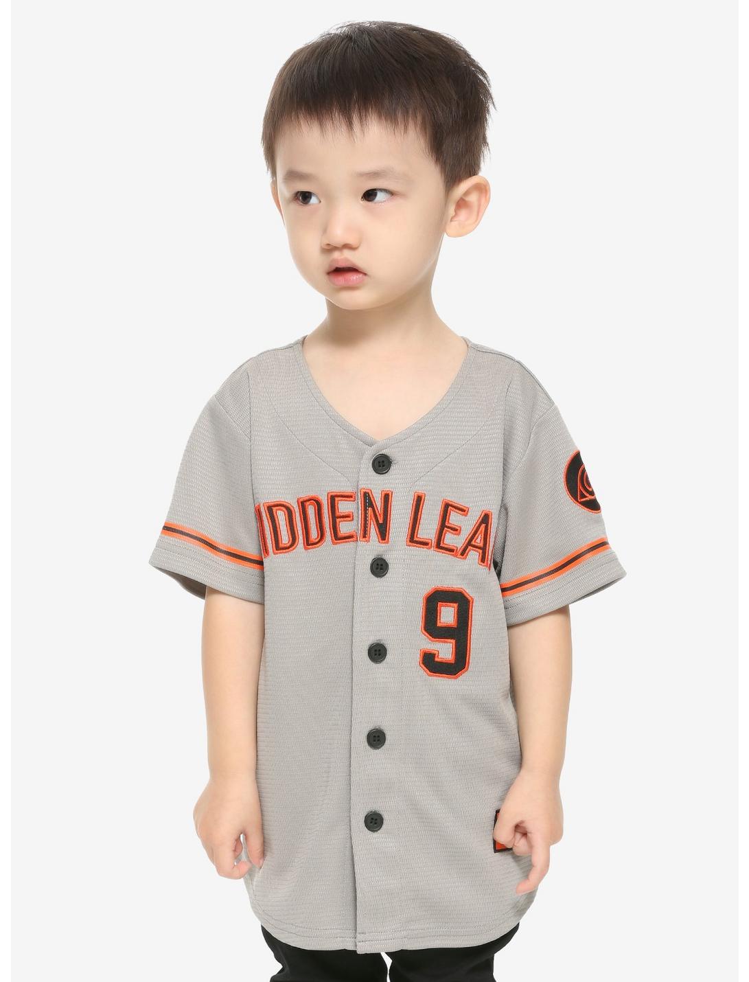 Naruto Shippuden Hidden Leaf Toddler Baseball Jersey - BoxLunch Exclusive, ORANGE, hi-res