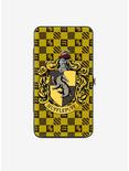 Harry Potter Hufflepuff Crest Heraldry Checkers Hinged Wallet, , hi-res