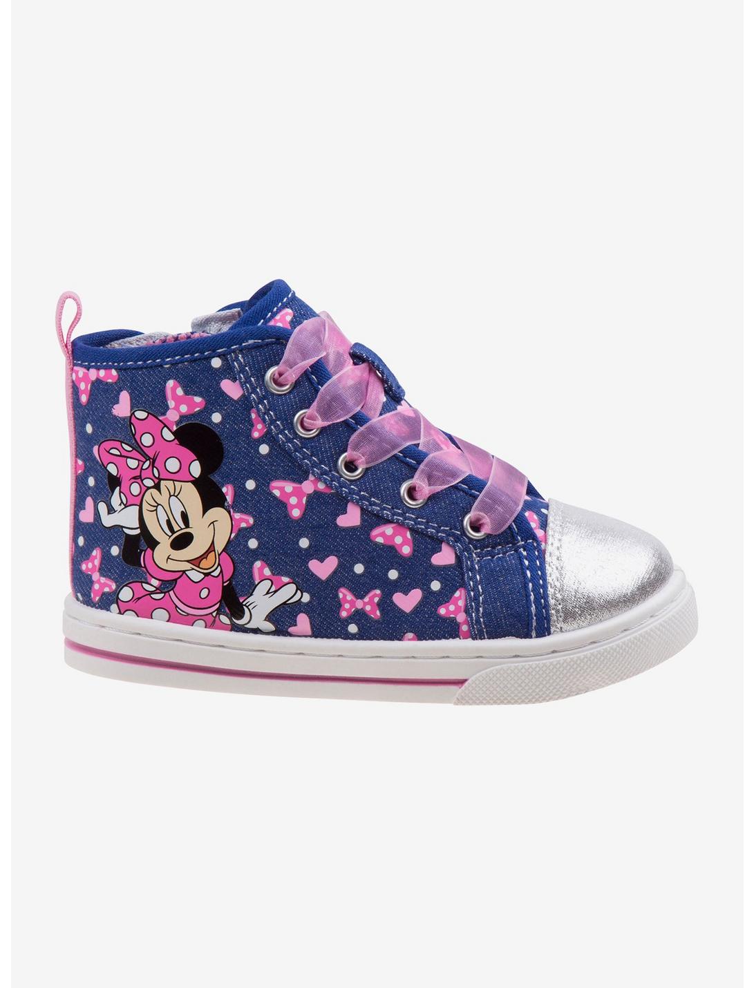 Disney Minnie Mouse Hi-Top Toddler Sneakers, PINK, hi-res