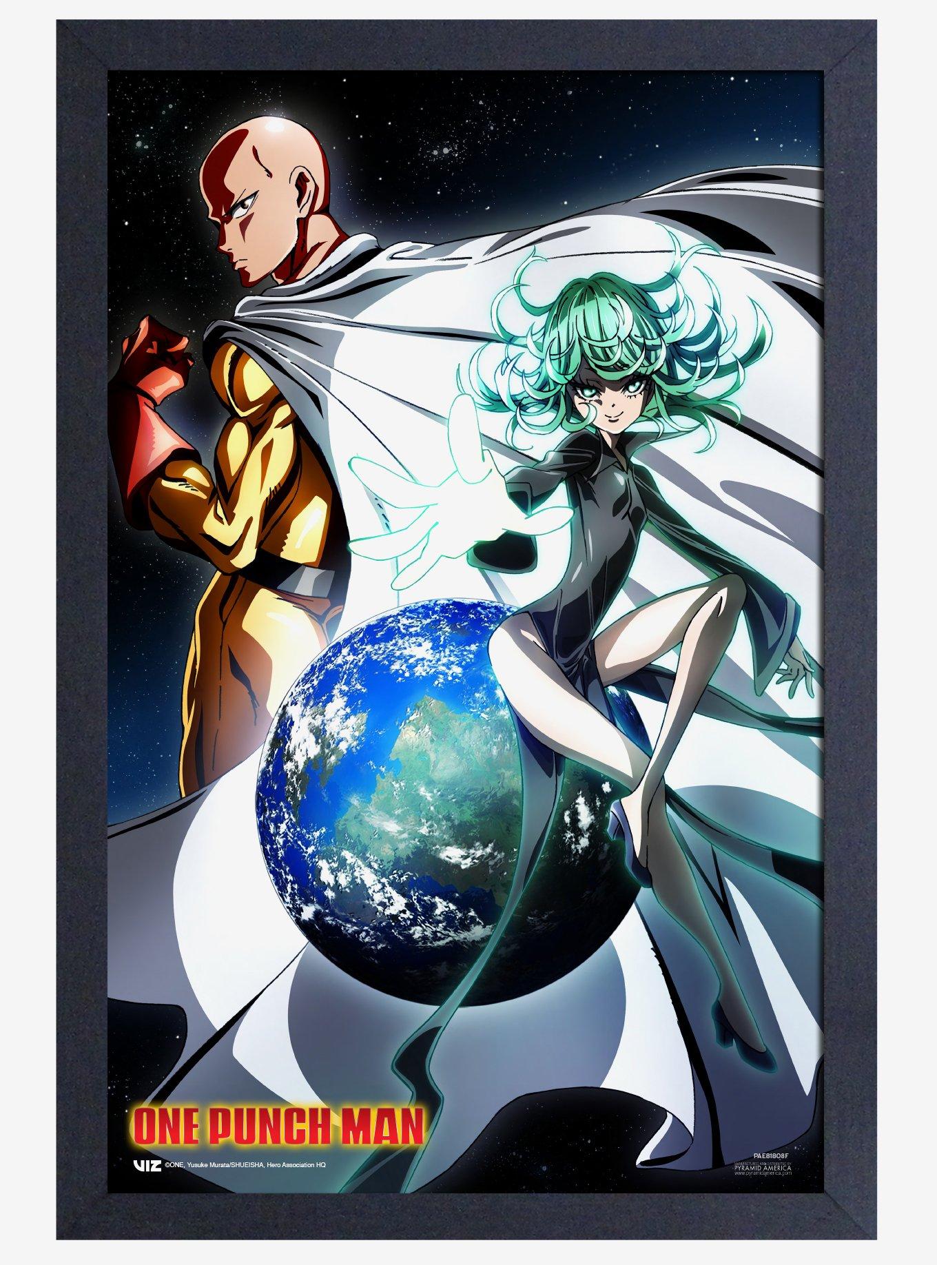 One Punch Man Earth Framed Poster, , hi-res