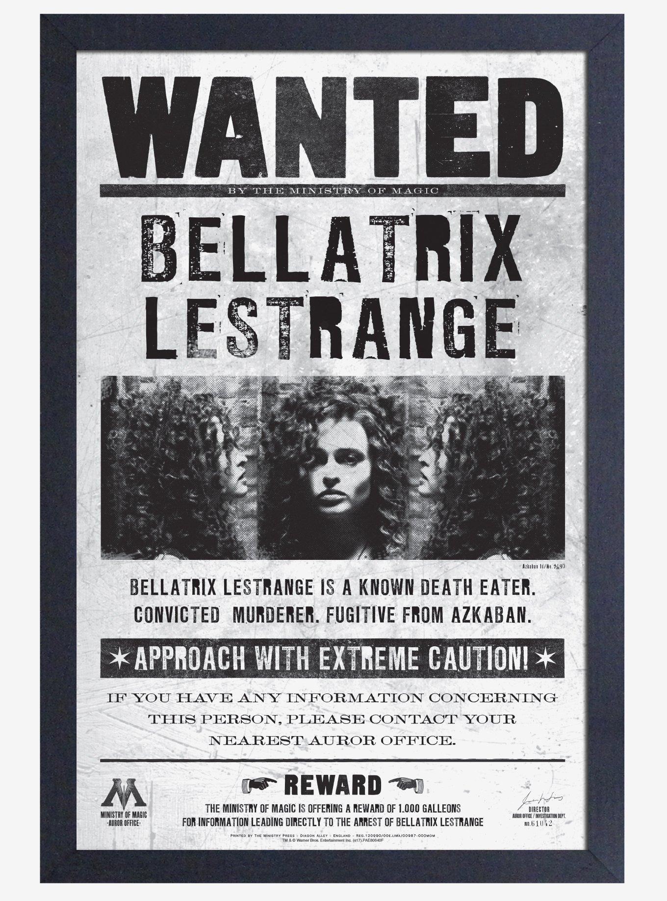 Harry Potter Bellatrix Wanted Poster, , hi-res