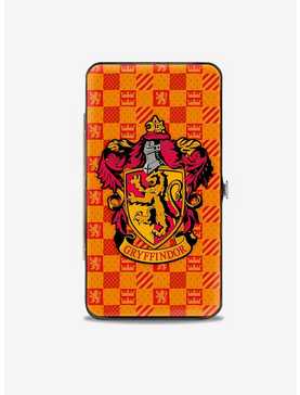 Harry Potter Gryffindor Crest Heraldry Checkers Hinged Wallet, , hi-res