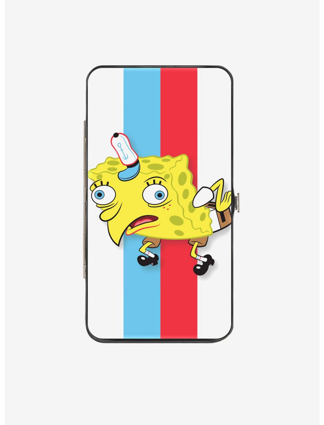 Spongebob Mocking Pose Hinged Wallet, , hi-res