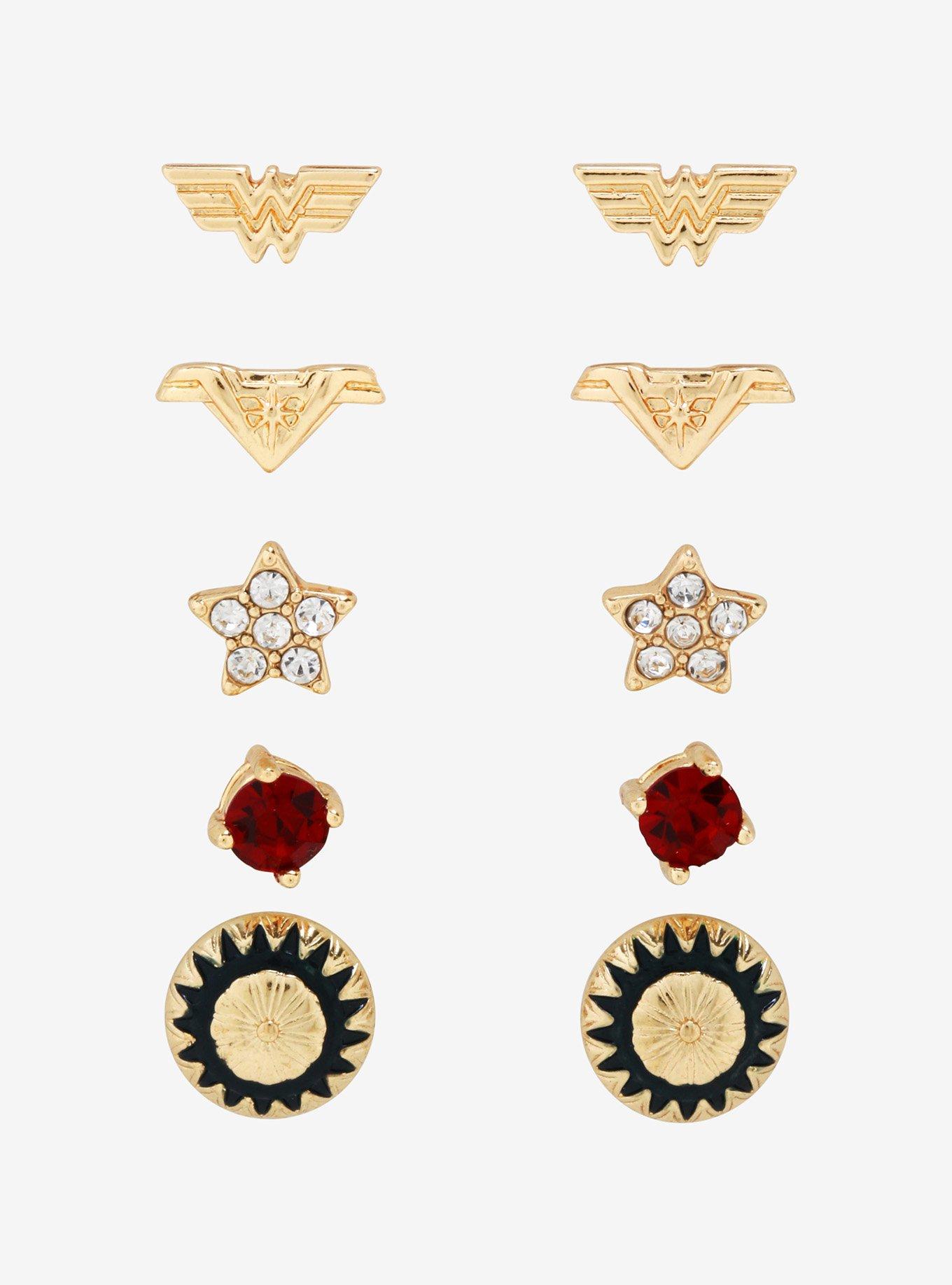 DC Comics Wonder Woman 1984 Stud Earring Set, , hi-res