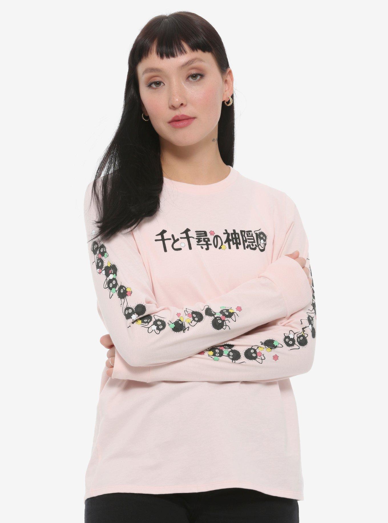 Studio Ghibli Spirited Away Title & Soot Sprites Long-Sleeve T-Shirt, MULTI, hi-res