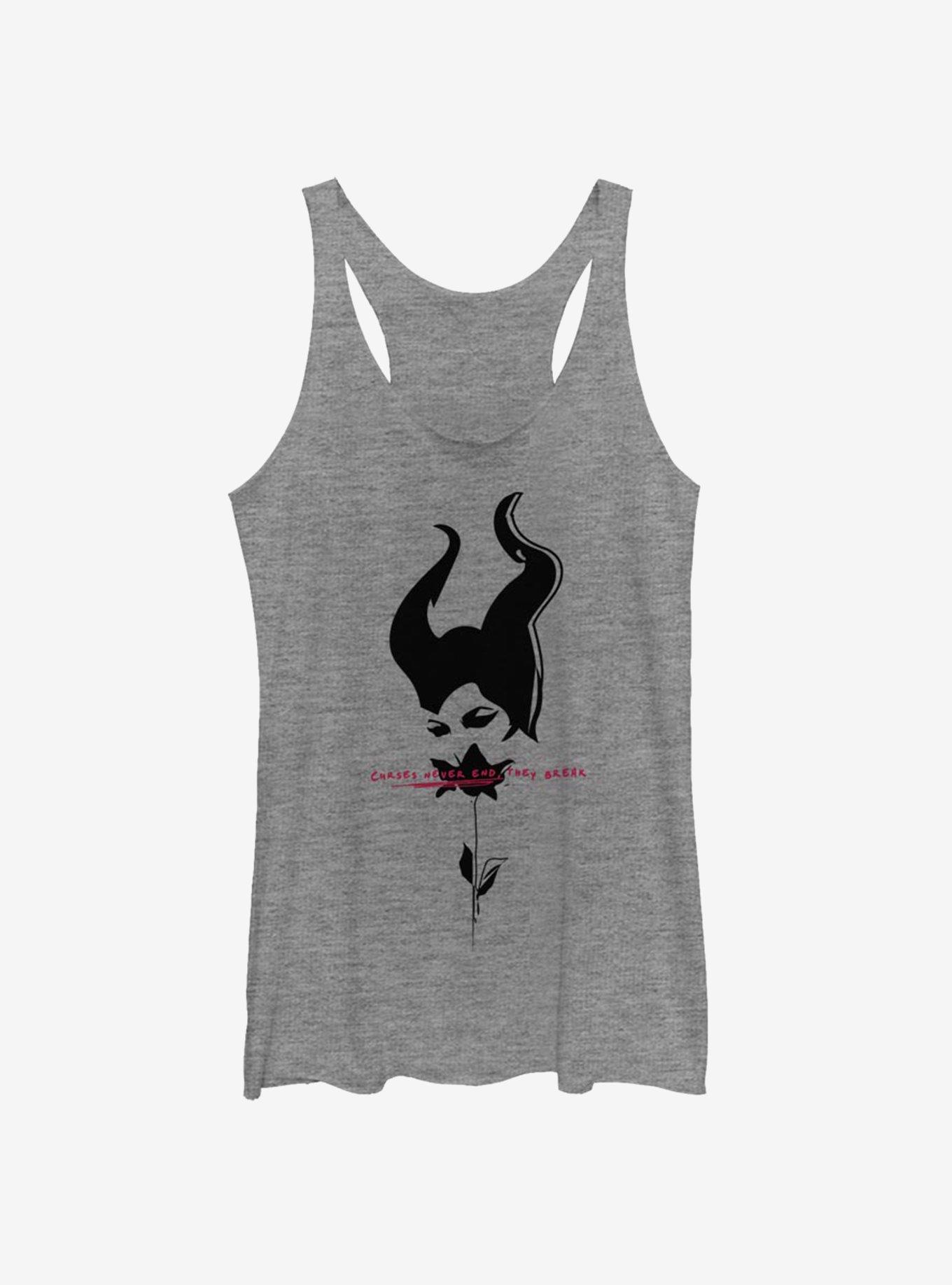 Disney Maleficent: Mistress Of Evil Black Rose Womens Tank Top, , hi-res