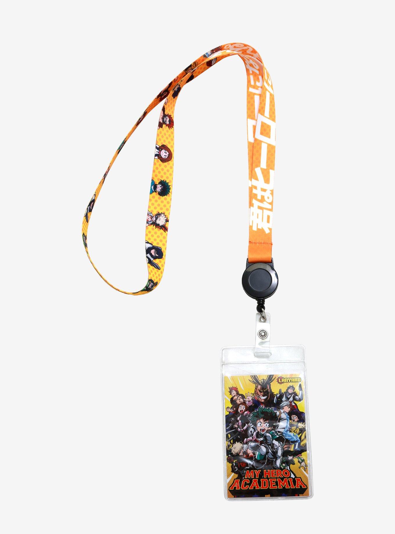 My Hero Academia Students Yellow Retractable Lanyard, , hi-res