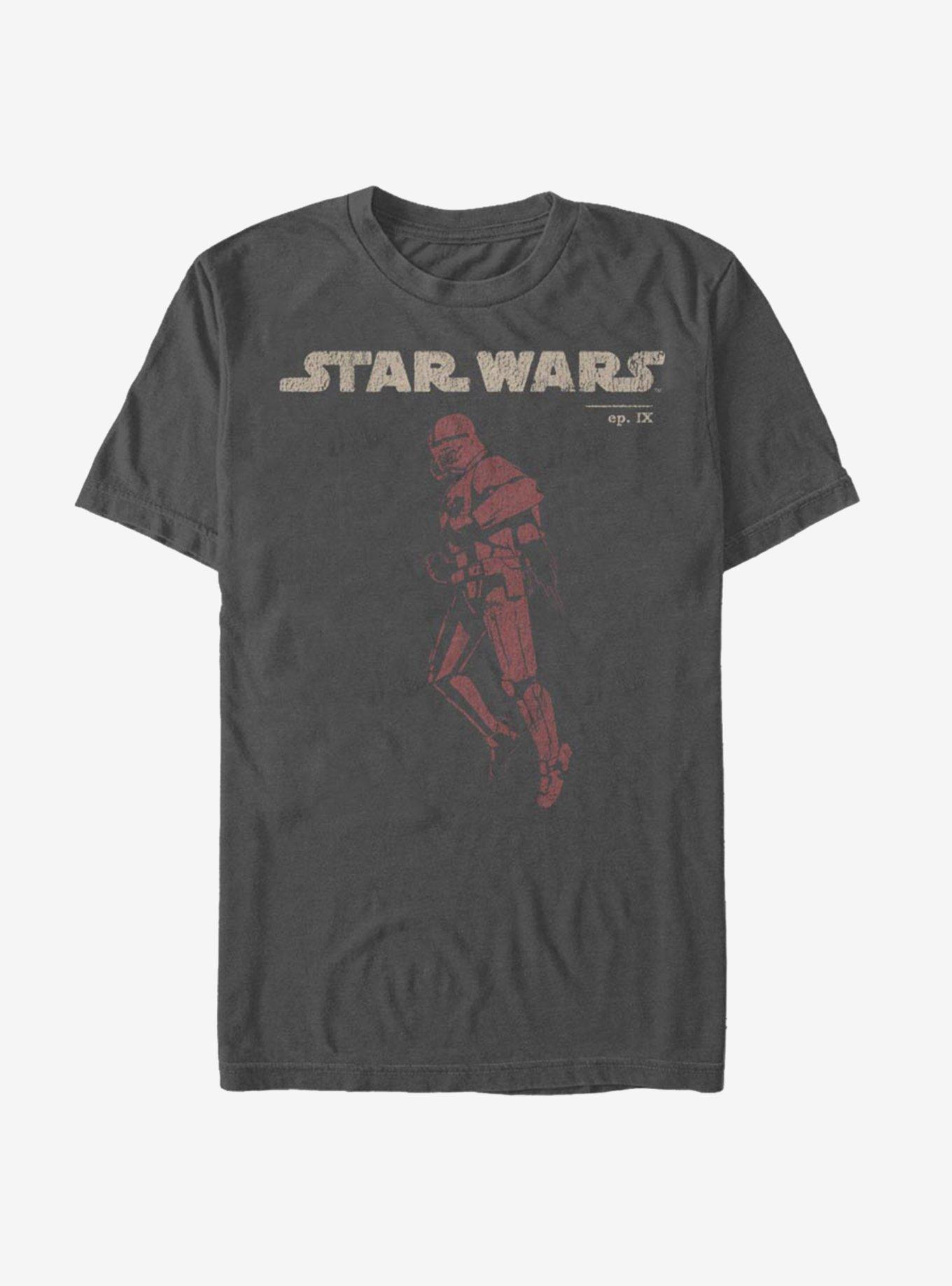 Star Wars Episode IX The Rise Of Skywalker Jet Red T-Shirt, CHARCOAL, hi-res