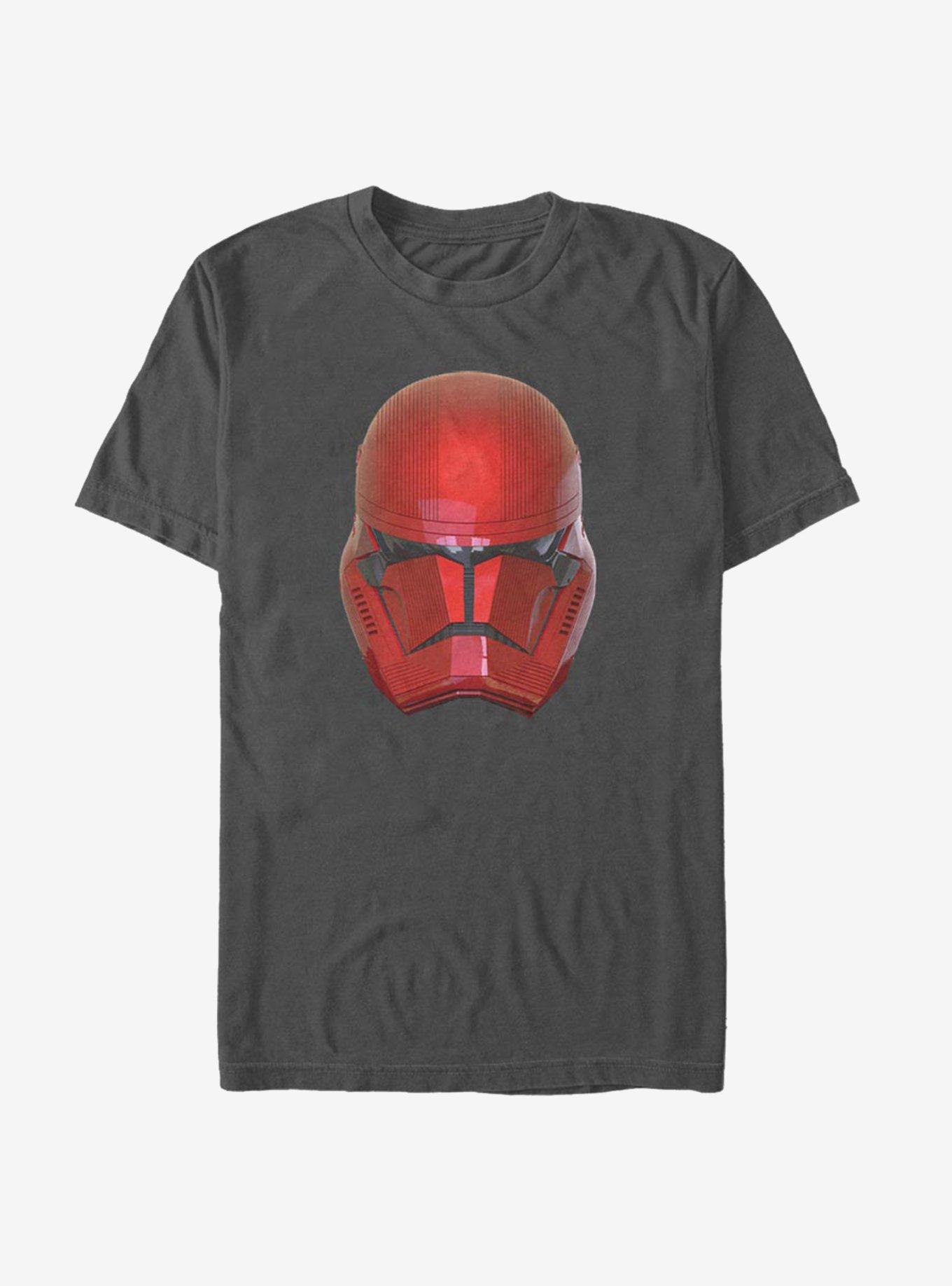 Star Wars Episode IX The Rise Of Skywalker Red Helm T-Shirt, CHARCOAL, hi-res