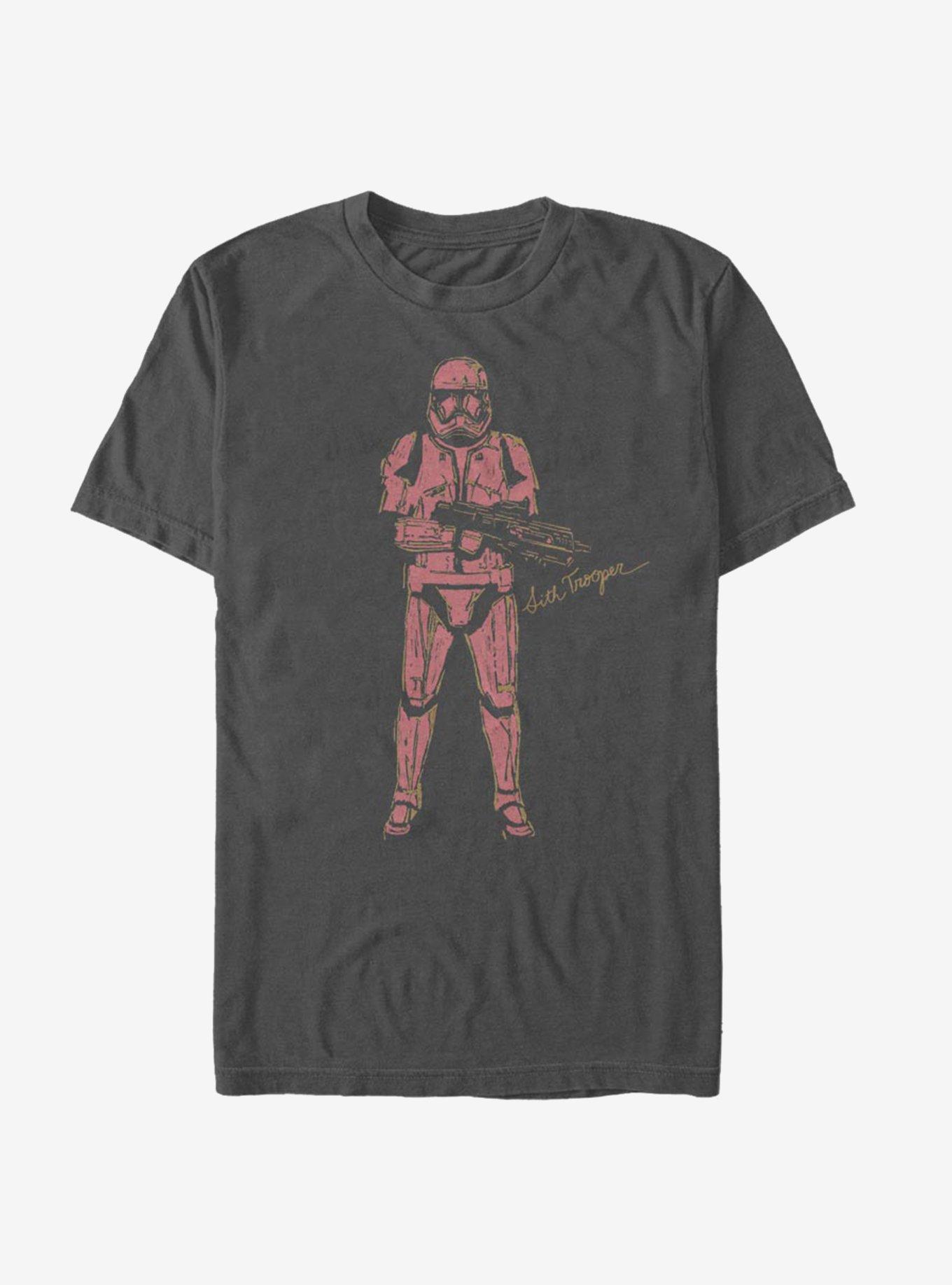 Star Wars Episode IX The Rise Of Skywalker Red Trooper T-Shirt, CHARCOAL, hi-res
