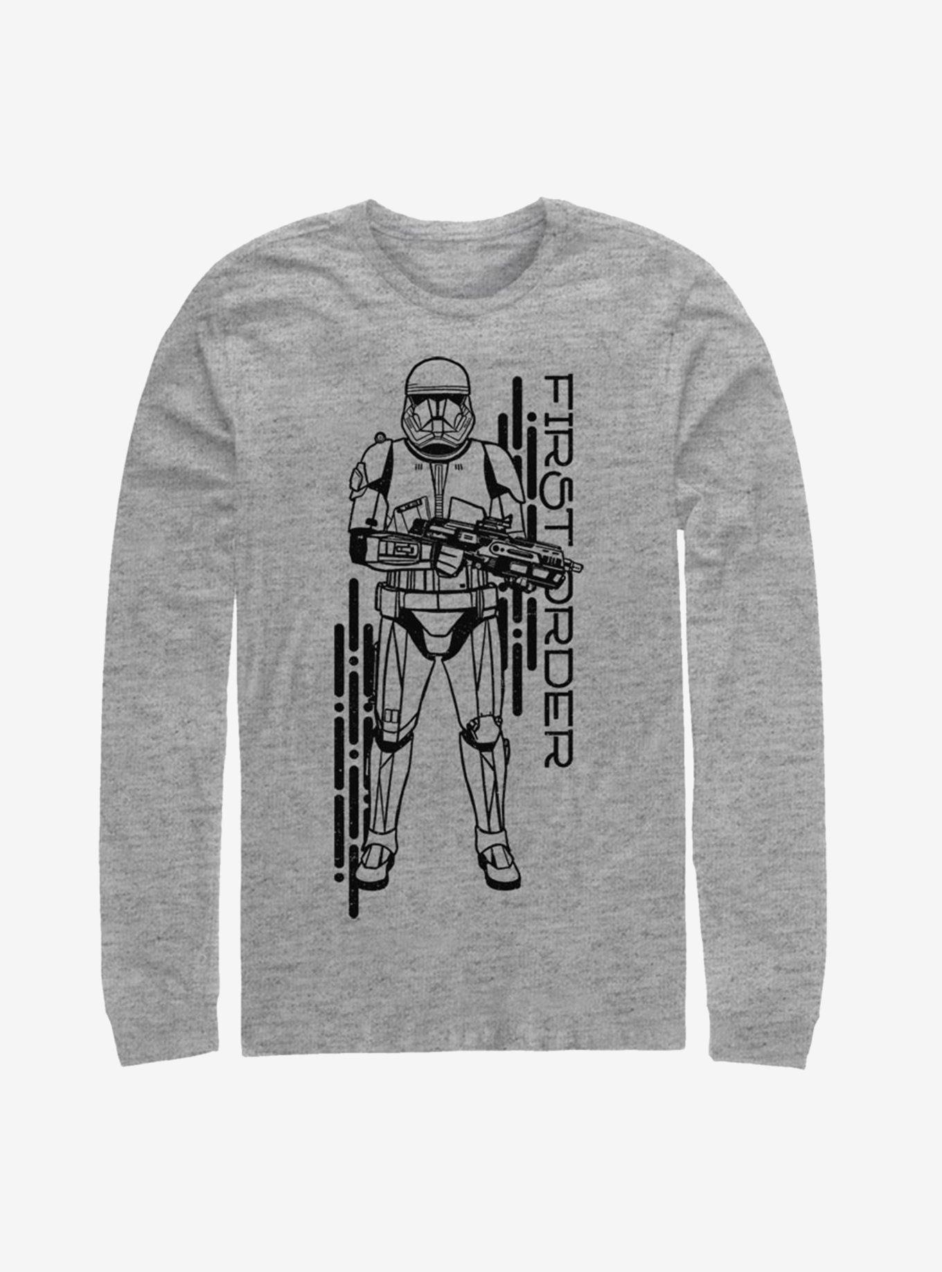 Star Wars Episode IX The Rise Of Skywalker Project Red Long-Sleeve T-Shirt, ATH HTR, hi-res