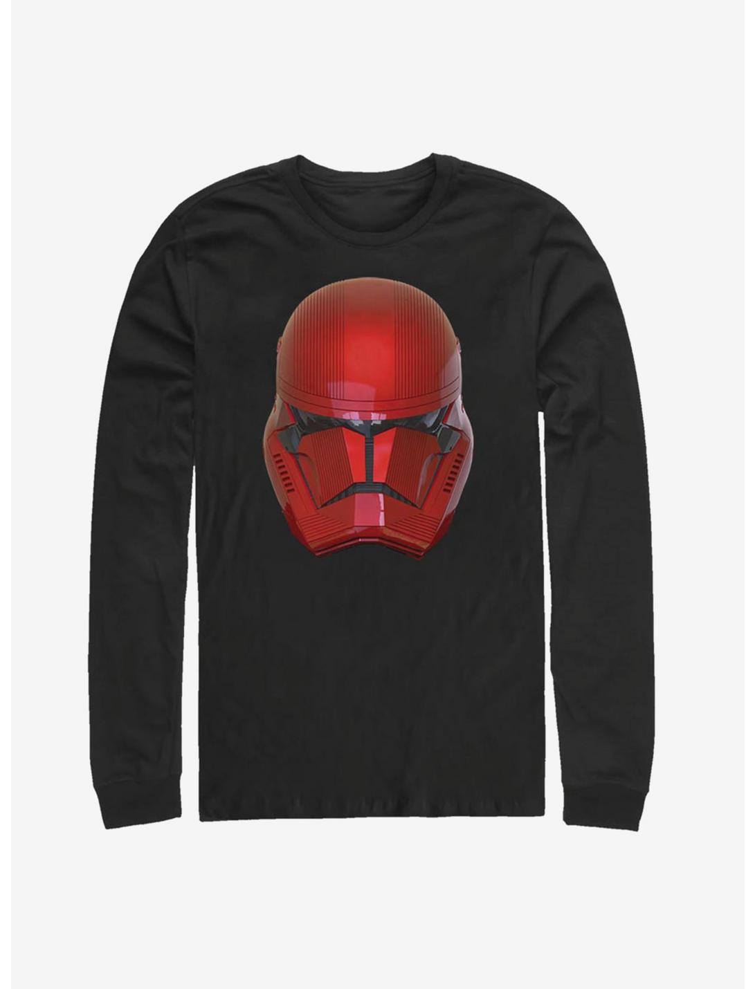 Star Wars Episode IX The Rise Of Skywalker Red Helm Long-Sleeve T-Shirt, BLACK, hi-res
