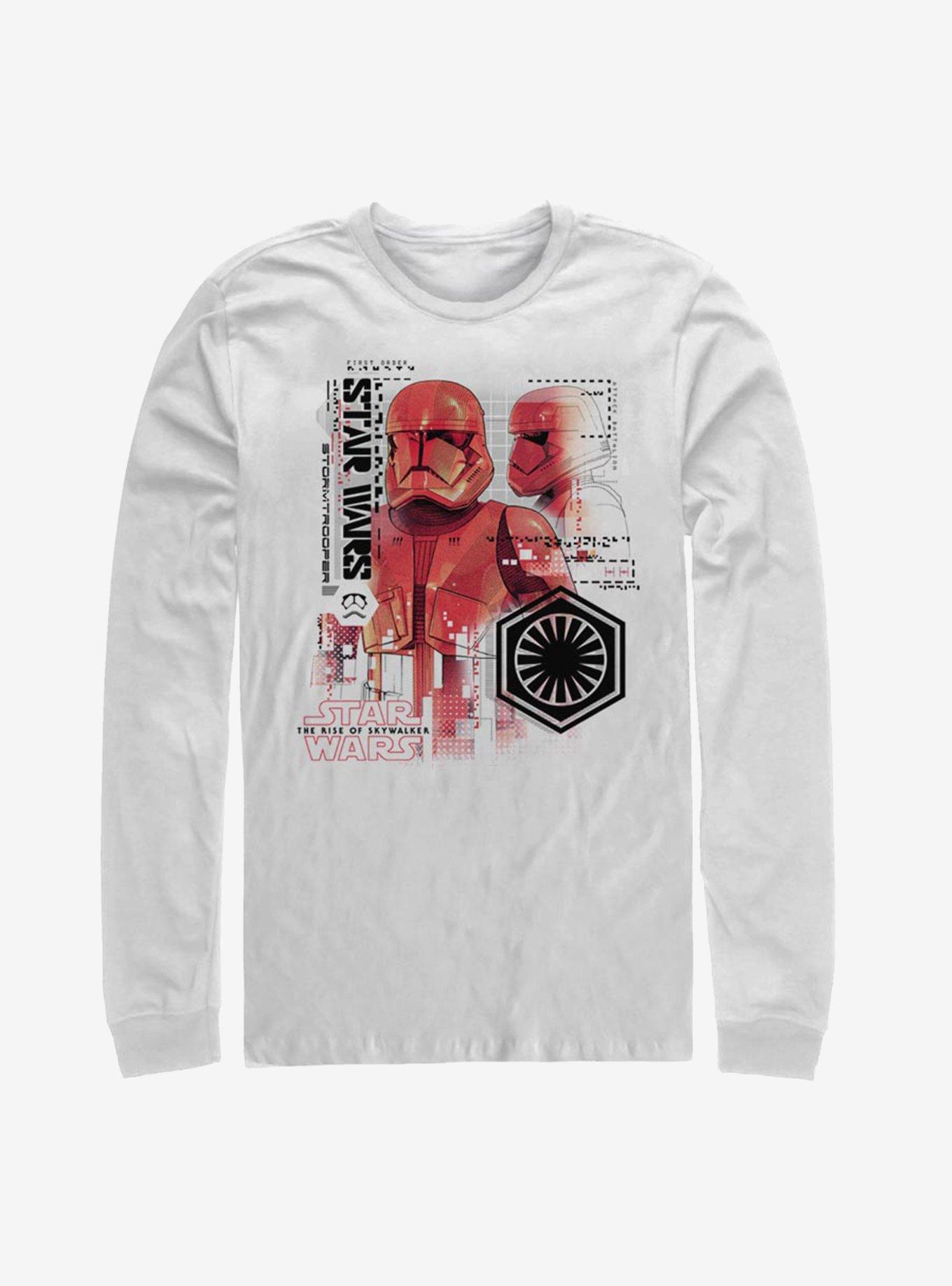 Star Wars Episode IX The Rise Of Skywalker Super Red Trooper Long-Sleeve T-Shirt, WHITE, hi-res