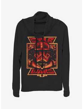 Star Wars Episode IX The Rise Of Skywalker Red Perspective Cowlneck Long-Sleeve Womens Top, , hi-res