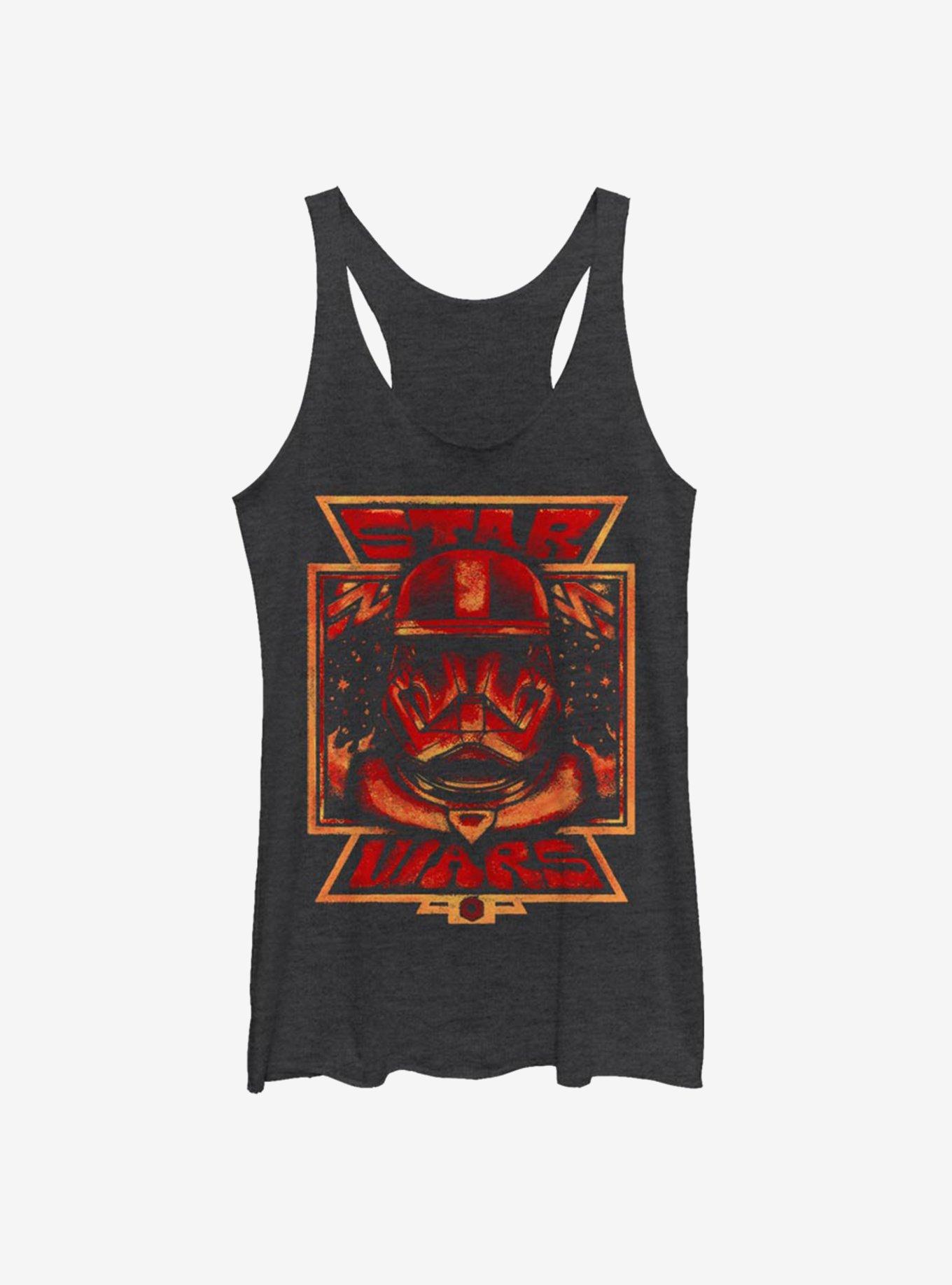 Star Wars Episode IX The Rise Of Skywalker Red Perspective Womens Tank Top, BLK HTR, hi-res