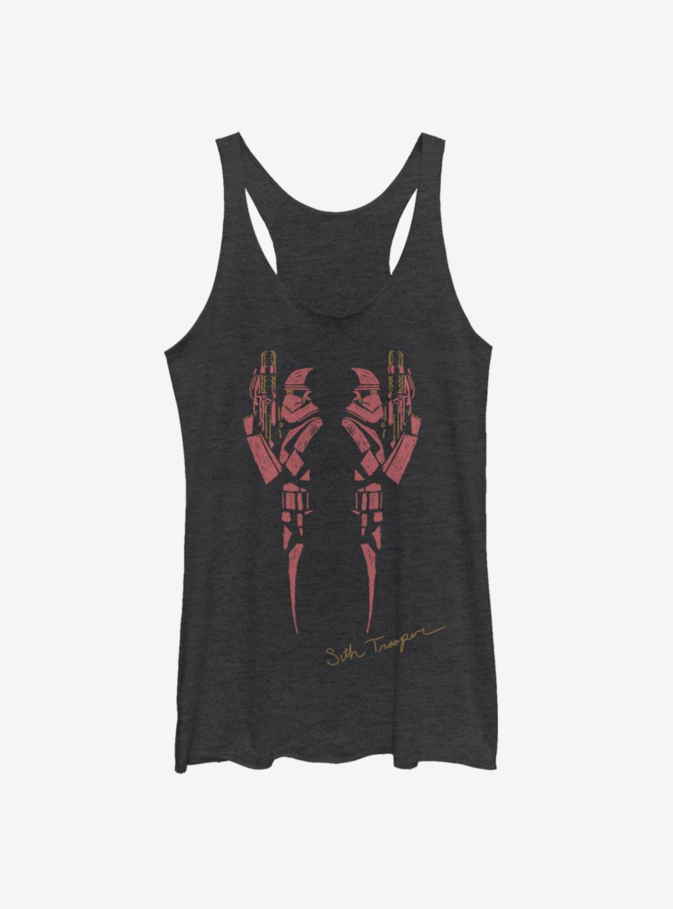 Star Wars Episode IX The Rise Of Skywalker Red Trooper Womens Tank Top, BLK HTR, hi-res