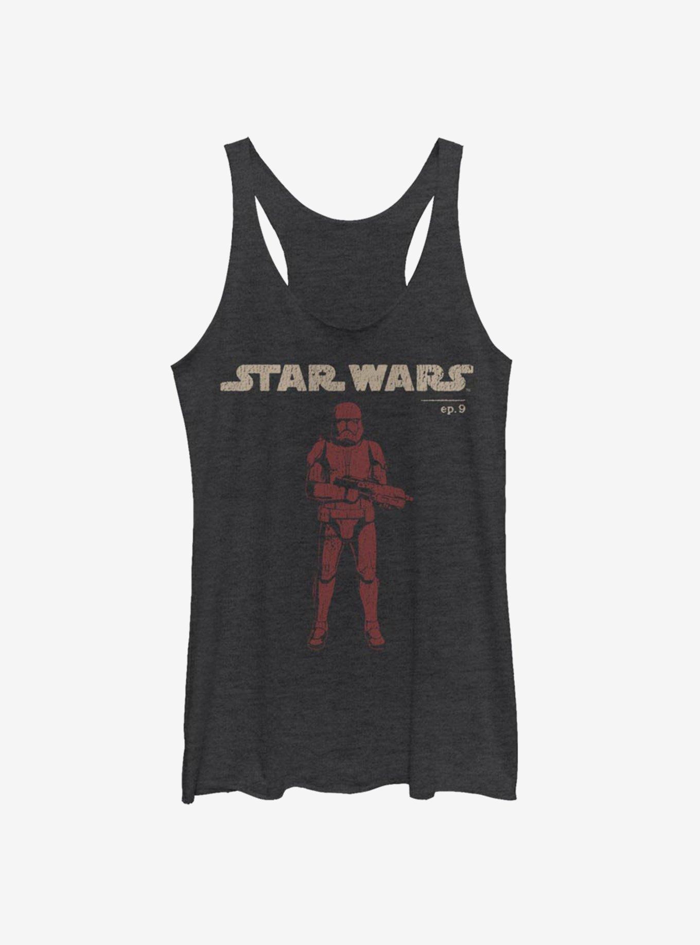 Star Wars Episode IX The Rise Of Skywalker Vigilant Womens Tank Top, BLK HTR, hi-res