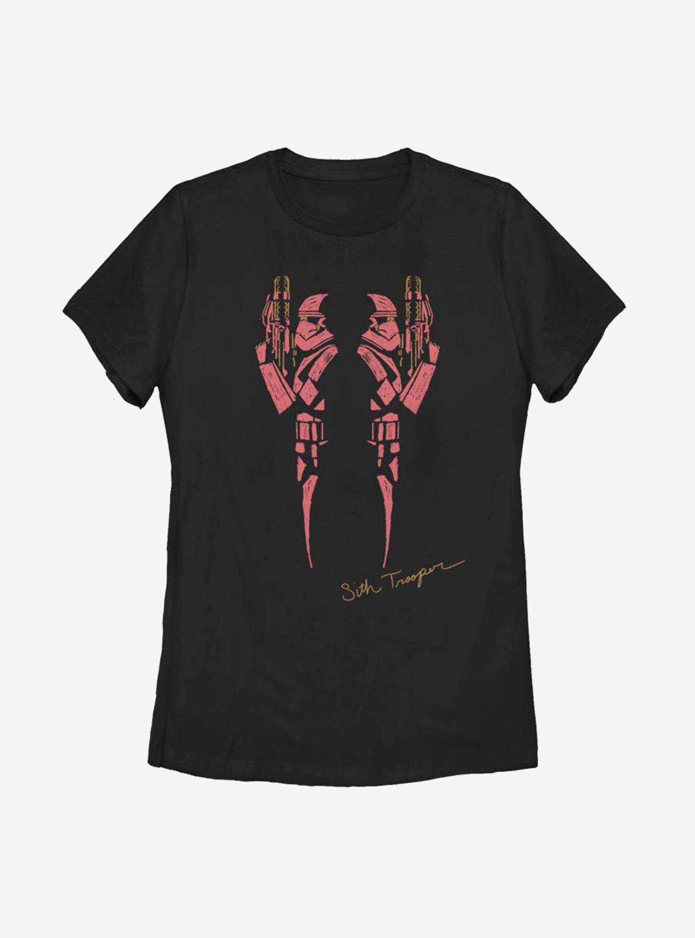 Star Wars Episode IX The Rise Of Skywalker Red Trooper Womens T-Shirt, BLACK, hi-res