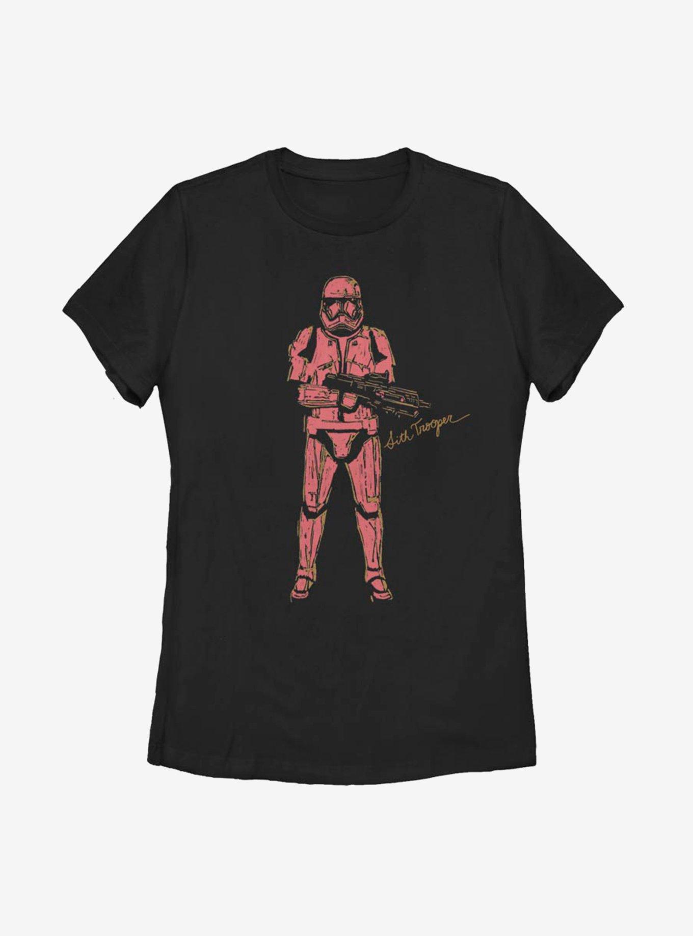 Star Wars Episode IX The Rise Of Skywalker Red Trooper Womens T-Shirt, BLACK, hi-res