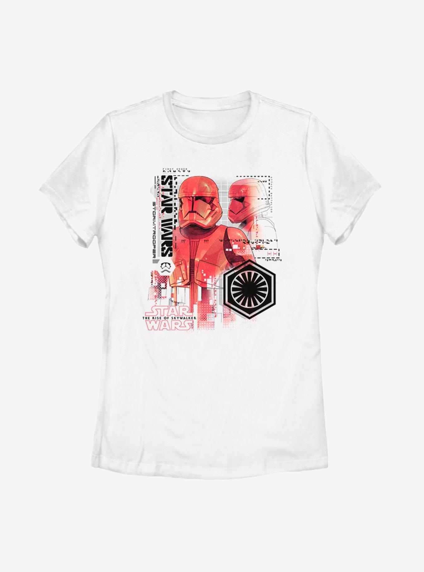 Star Wars Episode IX The Rise Of Skywalker Super Red Trooper Womens T-Shirt, WHITE, hi-res