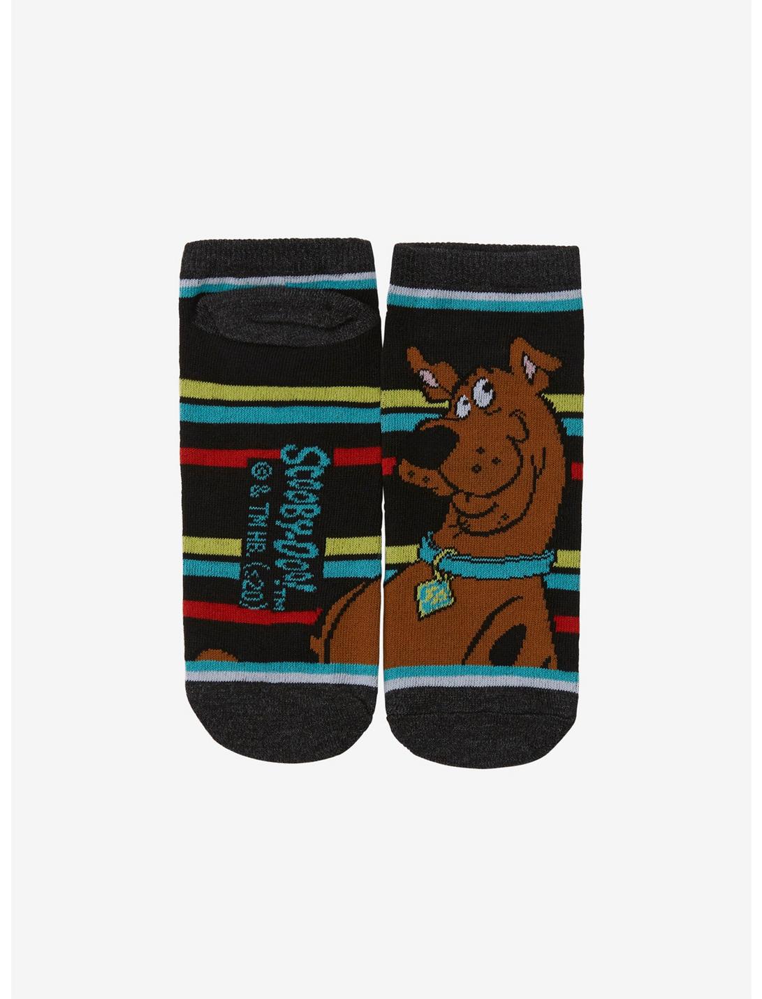 Scooby-Doo Striped No-Show Socks, , hi-res