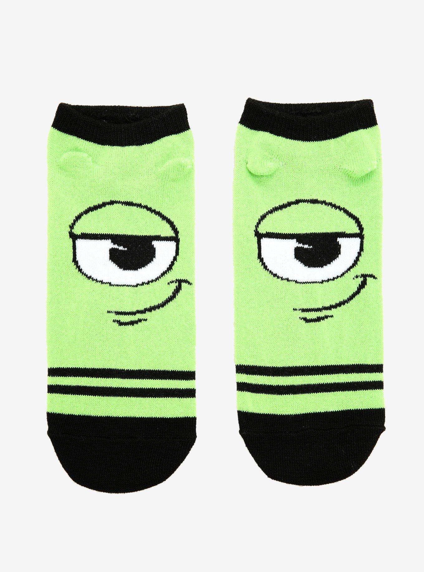 Disney Pixar Monsters, Inc. Mike Wazowski No-Show Socks, , hi-res
