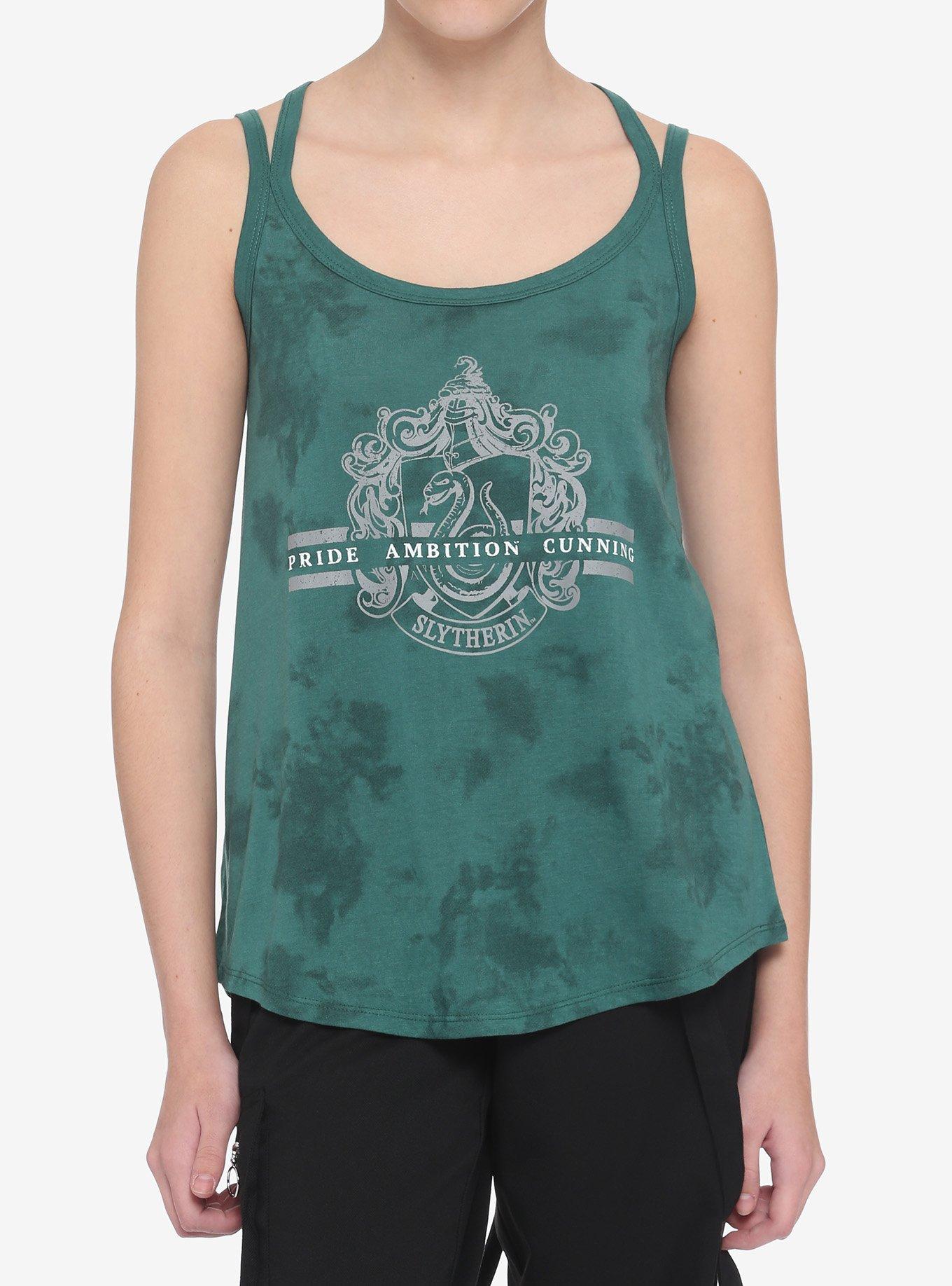 Harry Potter Slytherin Tie-Dye Girls Strappy Tank Top, MULTI, hi-res