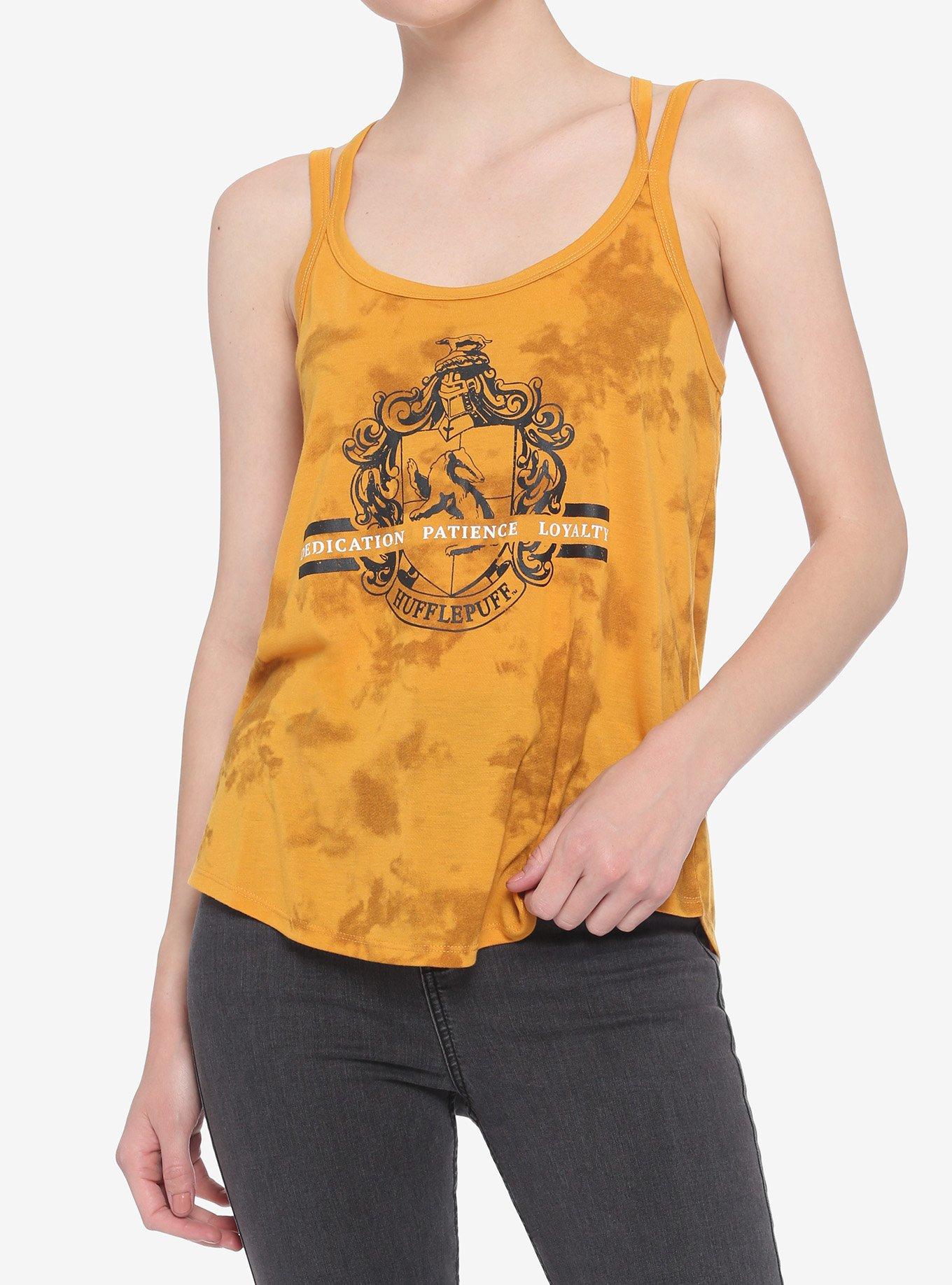 Harry Potter Hufflepuff Tie-Dye Girls Strappy Tank Top, MULTI, hi-res