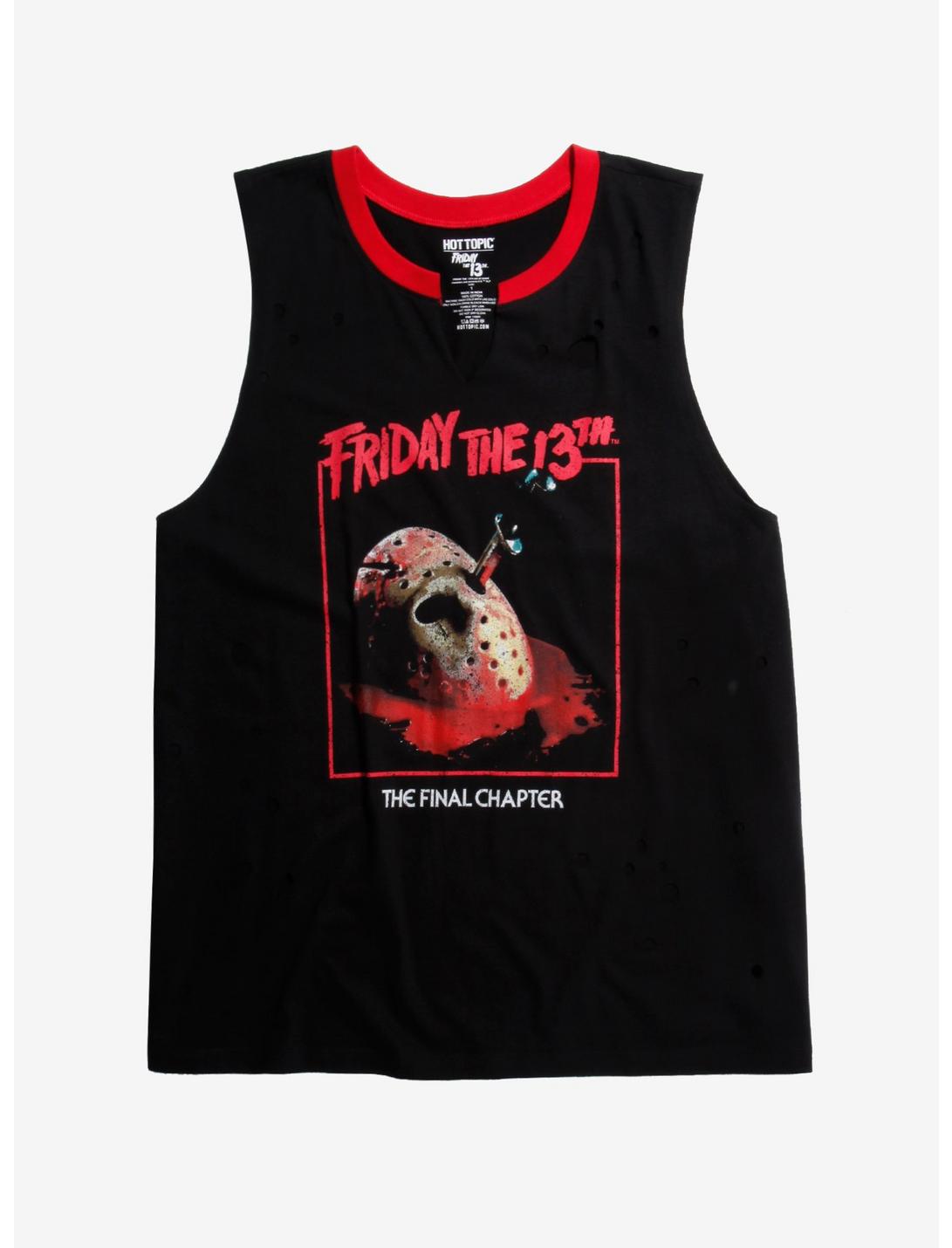 Friday The 13th: The Final Chapter Poster Girls Muscle Top Plus Size, MULTI, hi-res