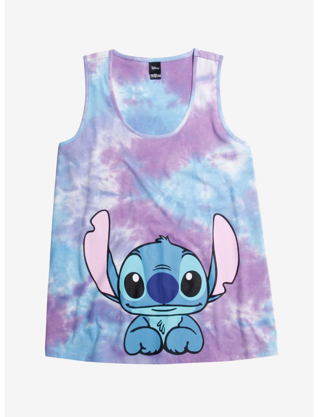 Disney Lilo & Stitch Tie-Dye Peekaboo Stitch Girls Tank Top Plus Size, MULTI, hi-res