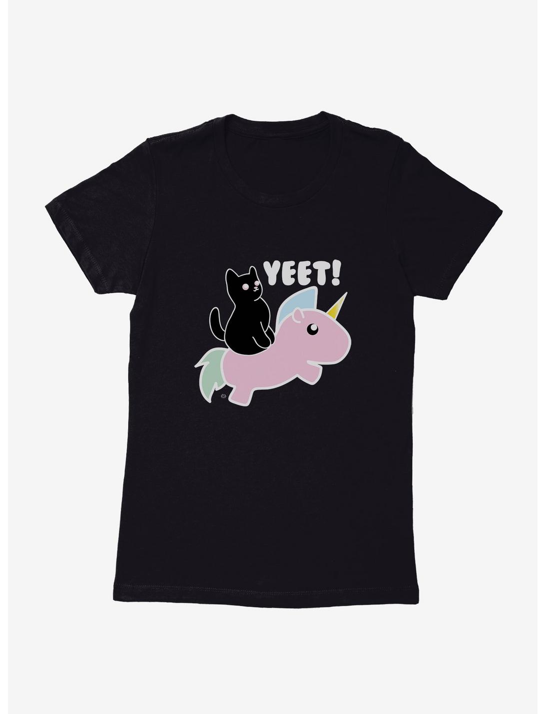 Extra Soft Yeet Cat Cat Girls T-Shirt, BLACK, hi-res