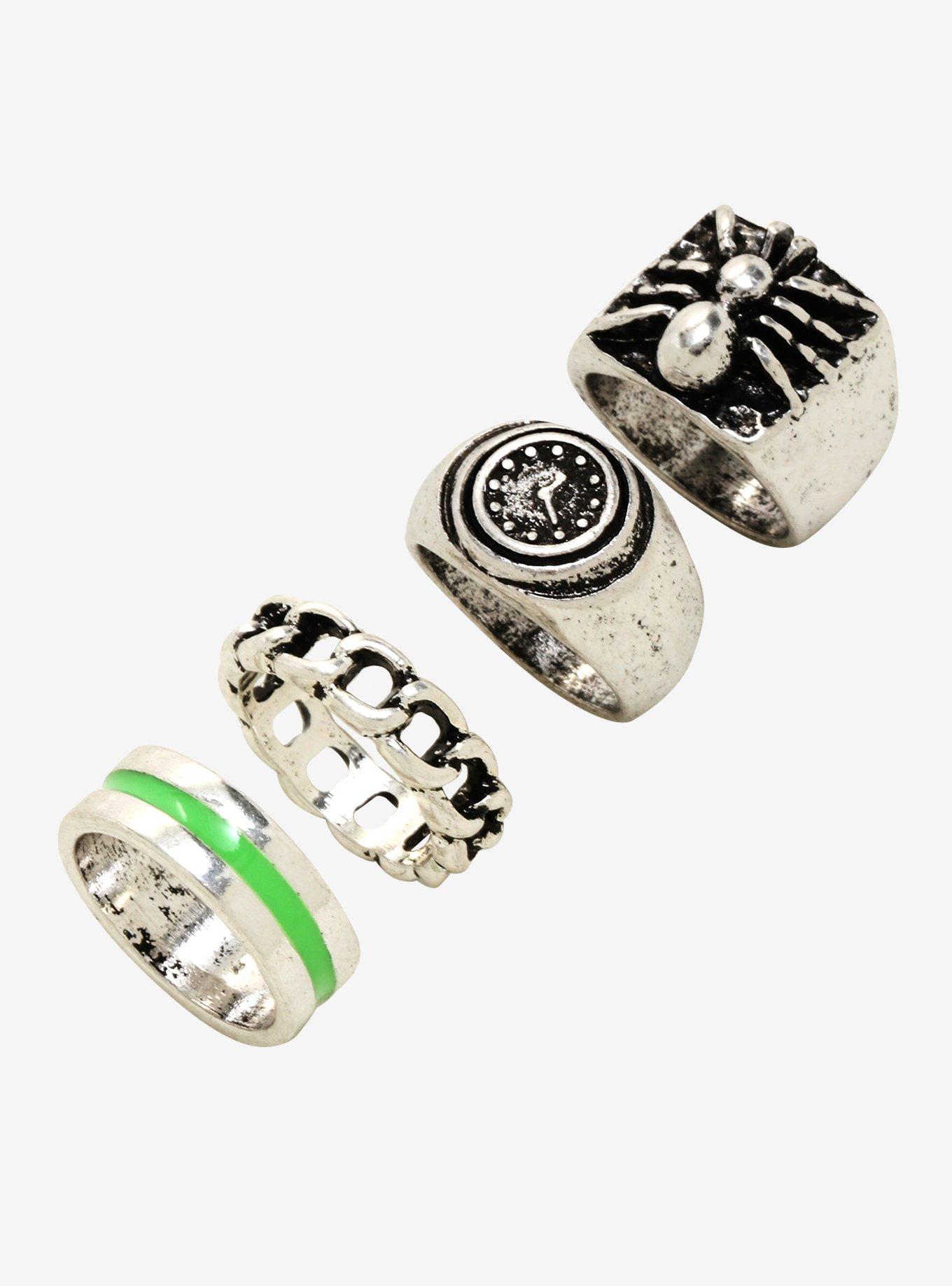 Spider Chain Ring Set | Hot Topic