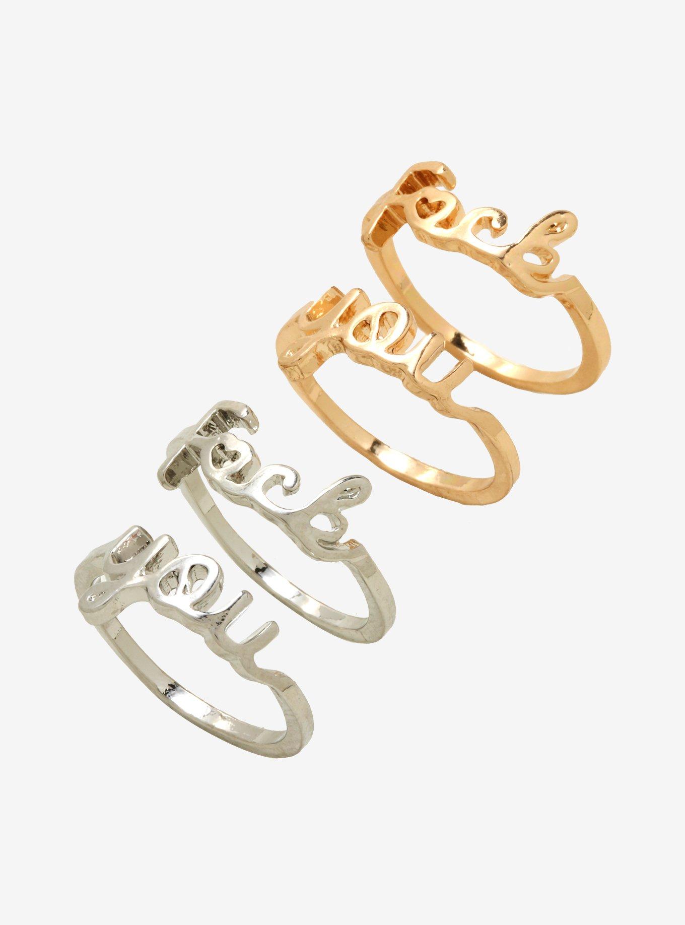 F*ck You Best Friend Ring Set, , hi-res