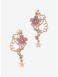 Cherry Blossoms & Wings Earrings, , hi-res
