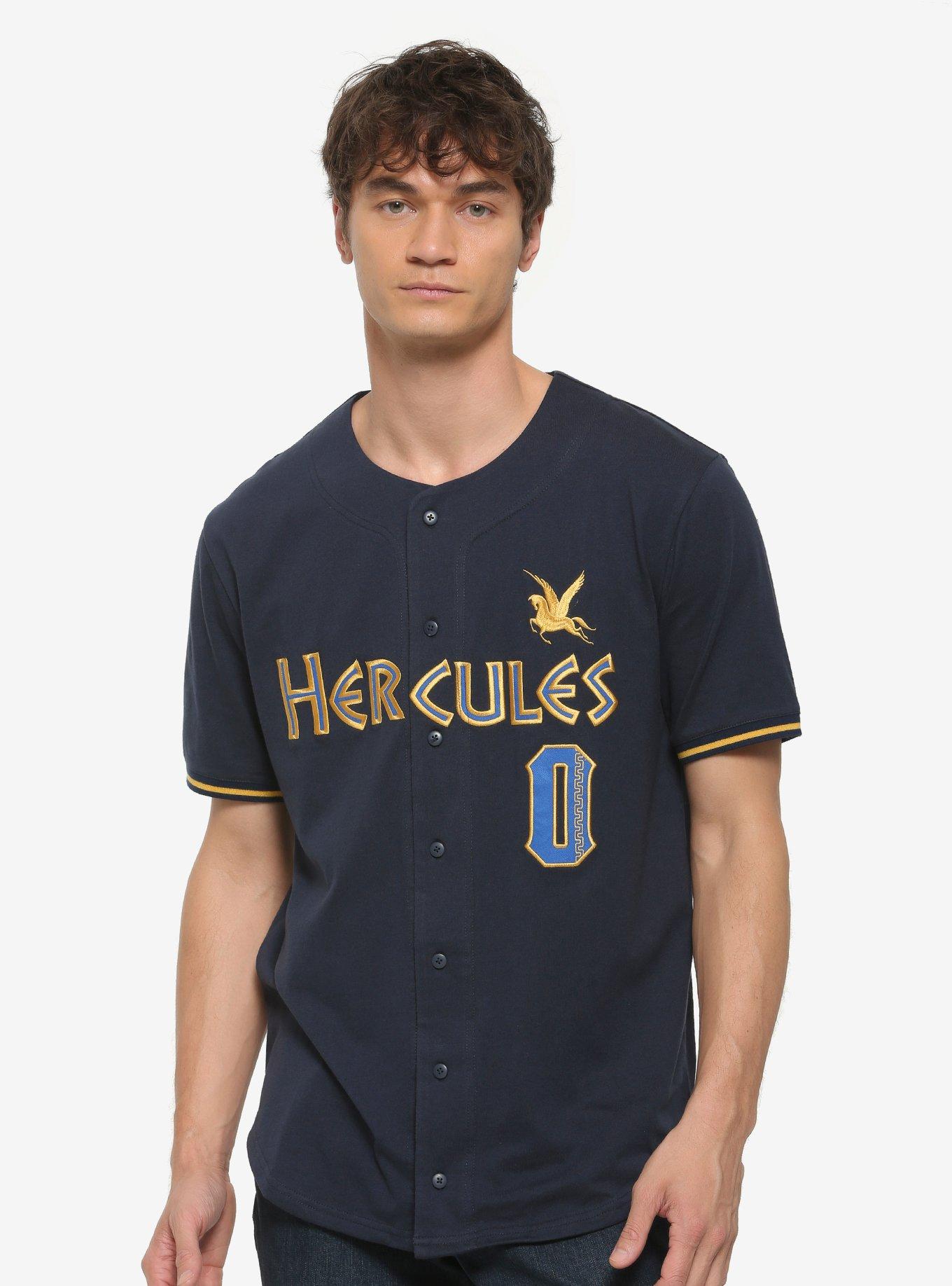 Disney Hercules Zero to Hero Baseball Jersey - BoxLunch Exclusive, BLUE, hi-res