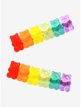 Rainbow Candy Bear Hair Clip Set, , hi-res