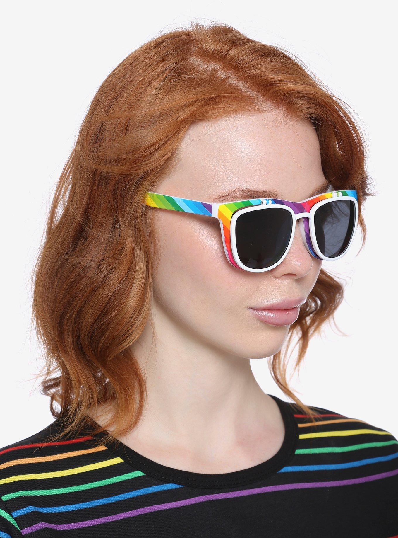 Rainbow Retro Sunglasses, , hi-res