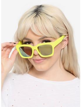 Neon Yellow Mirror Lens Sunglasses, , hi-res