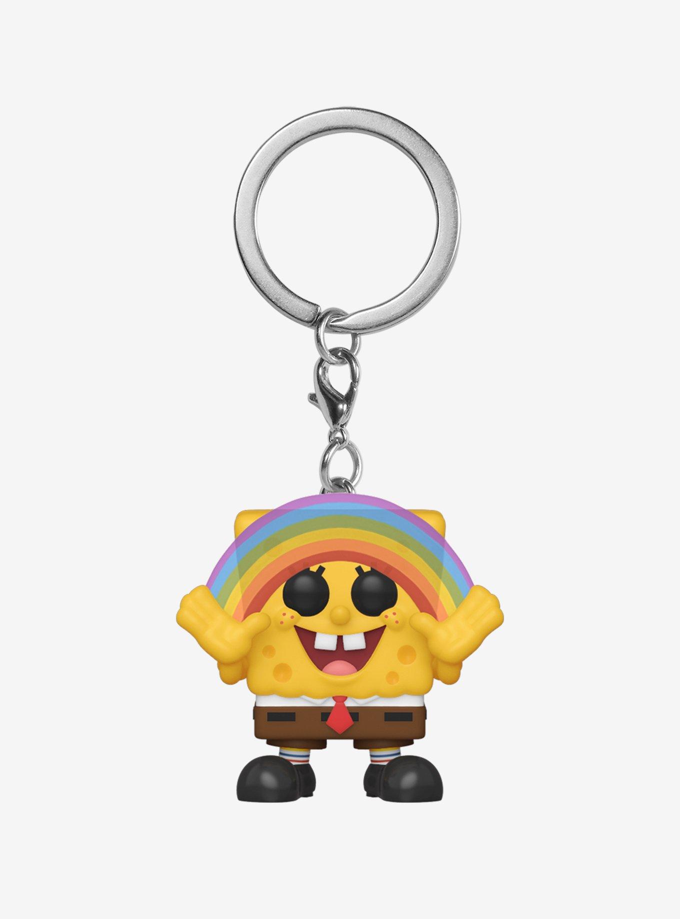 Funko Pocket Pop! SpongeBob SquarePants Imagination Rainbow Keychain - BoxLunch Exclusive, , hi-res