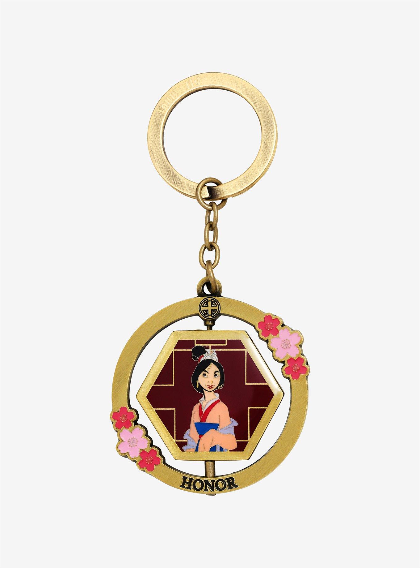 Disney Princess Mulan Honor Spinning Keychain - BoxLunch Exclusive, , hi-res