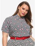 Her Universe Disney Snow White And The Seven Dwarfs Poison Apple Gingham Girls Woven Button-Up Plus Size, MULTI, hi-res