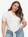 Her Universe Disney The Aristocats Marie Tie-Front Girls Woven Button-Up Plus Size, MULTI, hi-res